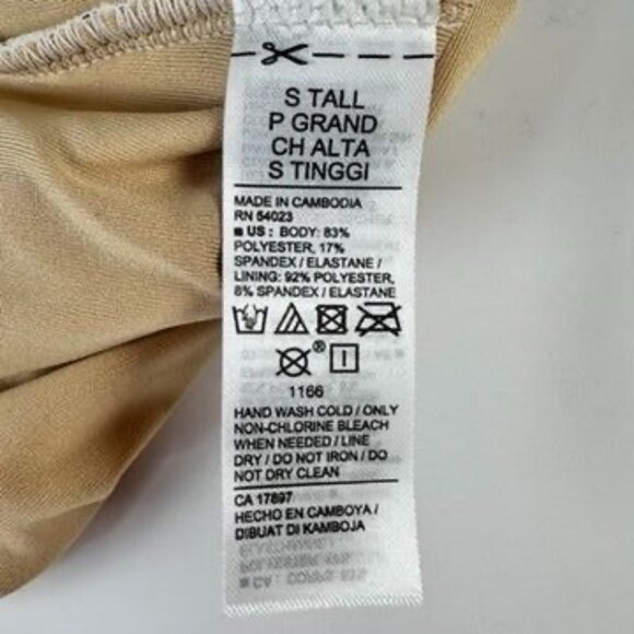 Old Navy Womens S Tall Cheetah Polka Dot One-Piece Swimsuit Ruffles UPF - Picture 11 of 12